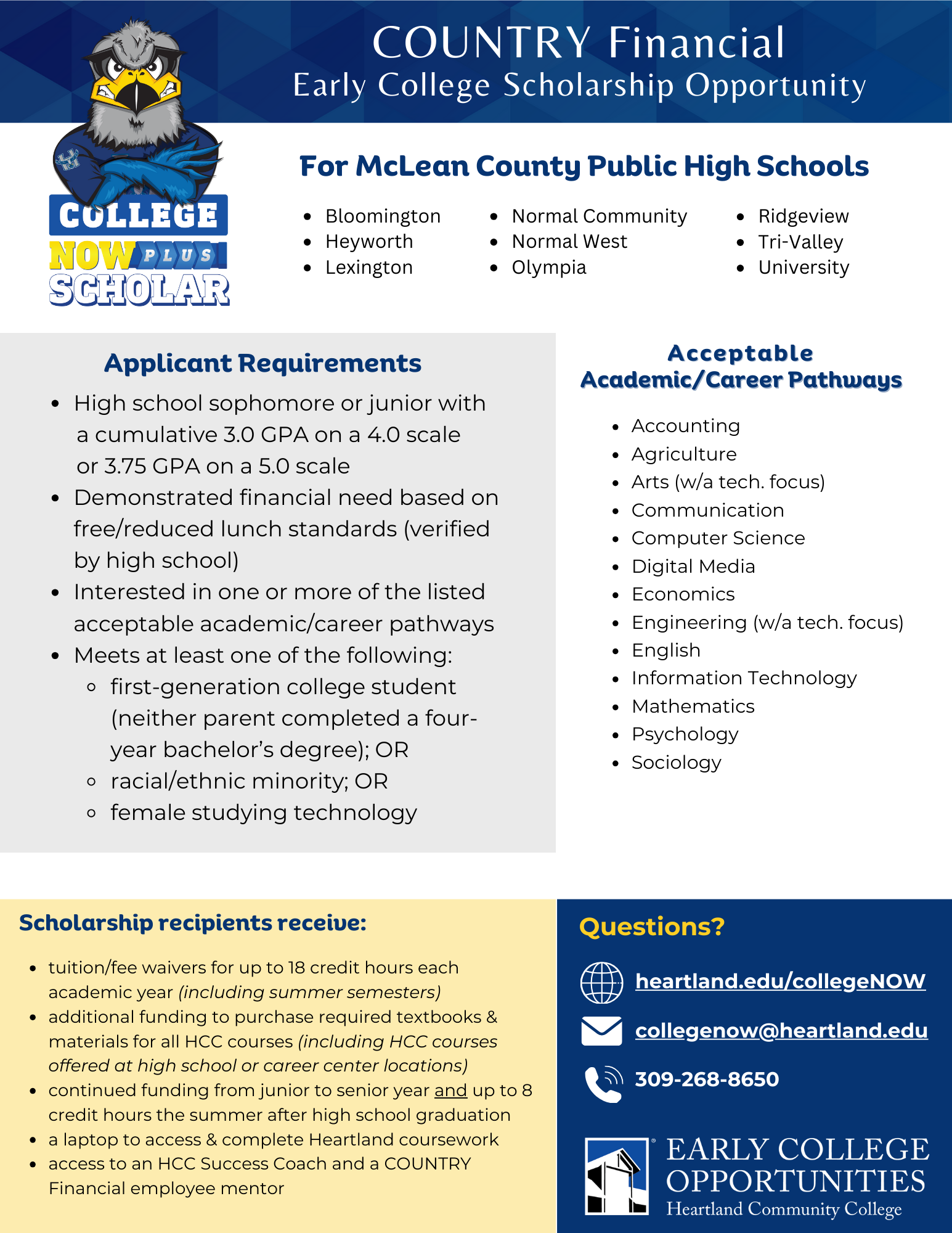 Country Financial Scholarship PDF link