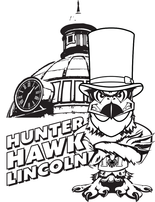 Lincoln Hunter more detailed coloring page