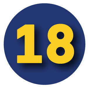 18 years or older
